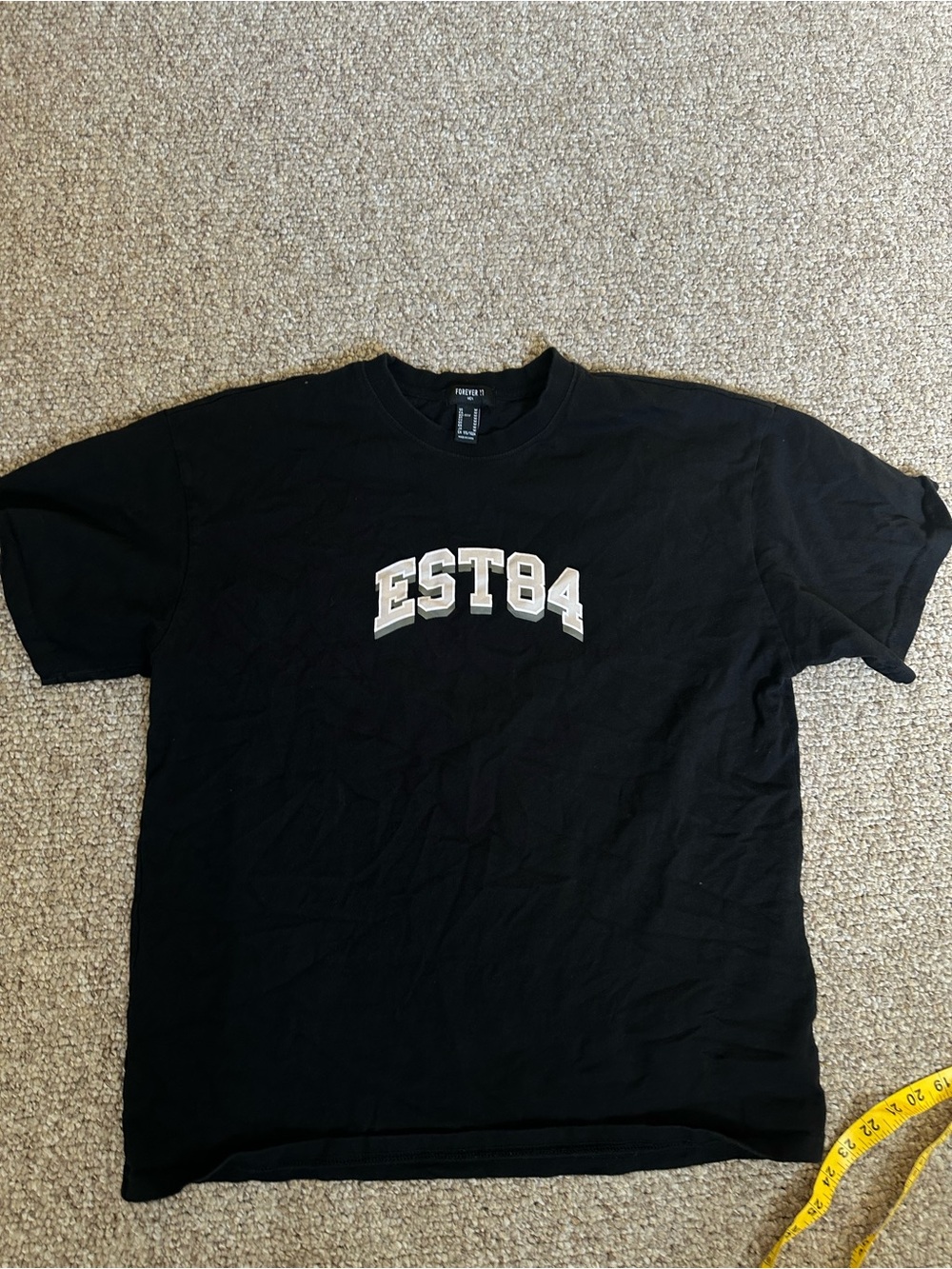 Forever 21 Black EST84 Arch Logo Tee - Men